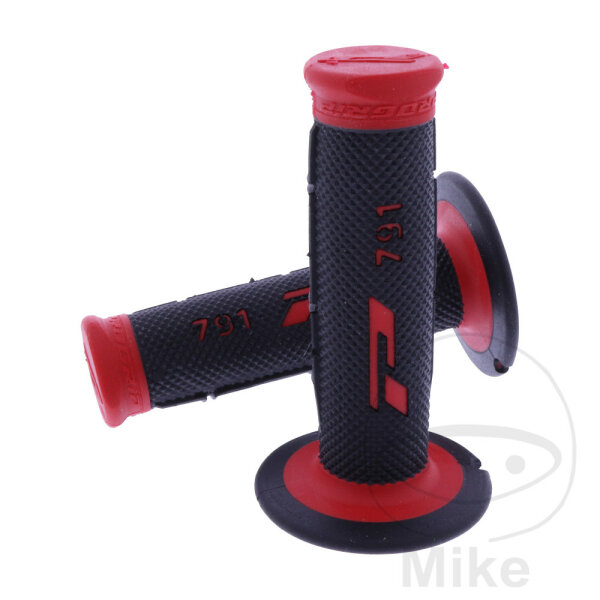 Grip Rubber Set PROGRIP 791 Cross red/black 22/25 mm Diameter 115 mm Length