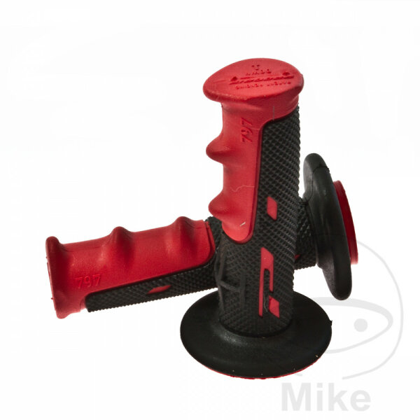Grip Rubber Set PROGRIP 797 Duo Density MX Grip black/red 22 mm 115 mm
