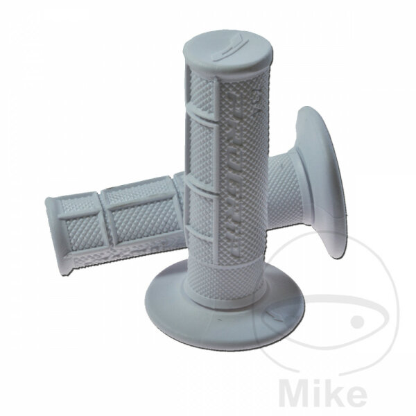 Set de Caoutchoucs de Poignée PROGRIP794 Single Density MX Grip blanc 22 mm