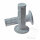 Set de Caoutchoucs de Poignée PROGRIP794 Single Density MX Grip blanc 22 mm