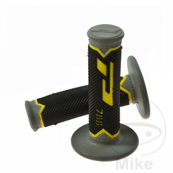 Grip Rubber Set PROGRIP 788 black/grey/yellow 22/25 mm 115 mm