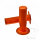 Grip Rubber Set PROGRIP 794 Single Density MX Grip orange 22 mm 115 mm