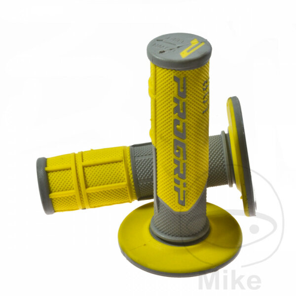 Griffgummi Satz PROGRIP 801 MX/Scooter grau/gelb 22/25 mm 115 mm
