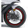 Sticker rim red width 7 mm length 6 meters