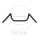 Manillar Fehling acero negro 22 mm Manillar M