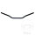 Guidon Fehling acier noir 22 mm Superbike