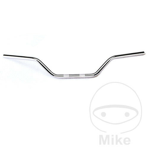 Manubrio Fehling in acciaio cromato 22 mm Superbike alto
