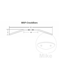 Manillar Fehling acero cromado 25,4 mm con muesca para cable MSP Crackbar