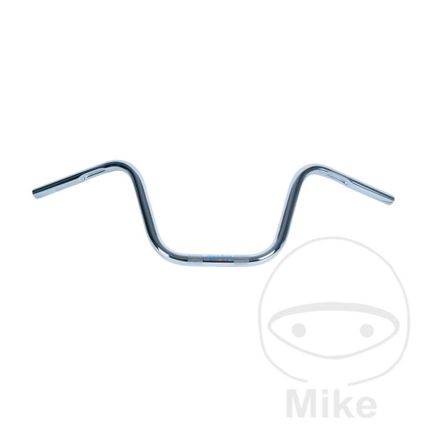 Handlebar Fehling steel chrome 25.4 mm with cable notch chopper high