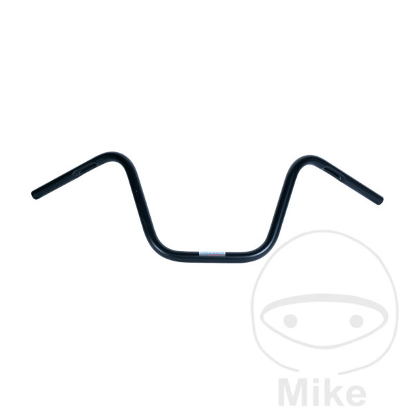 Handlebar Fehling steel black 25.4 mm with cable notch chopper high