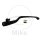 Clutch lever black forged for BMW K 1200 R 5,5 6,0 Zoll # 05-10