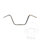 Handlebar steel chrome 22 mm Domino high handlebar