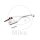 Leva della frizione forgiata in alluminio corto per Husqvarna SM 450 510 630 R # 03-10