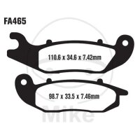 EBC Jeu de plaquettes de frein Sinter R Off-Road FA465R