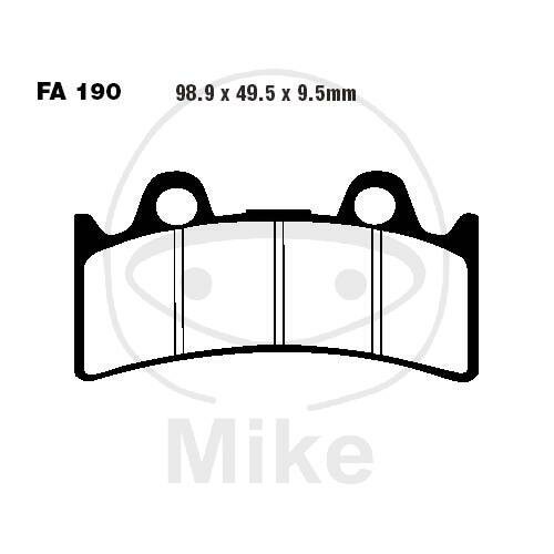 Plaquette de frein Sinter EPFA EBC pour Triumph Daytona 900 Yamaha FZR 1000 YZF 750