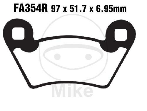 Set di pastiglie freno EBC Sinter R Off-Road FA354R