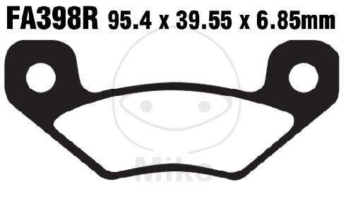 Set di pastiglie freno EBC Sinter R Off-Road FA398R