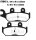 Brake pad for Yamaha YXE 700 YXM 700