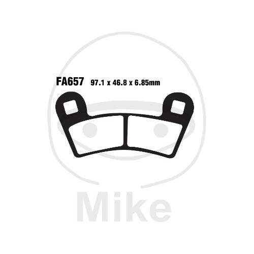 EBC Brake pad set Sinter R Off-Road FA657R
