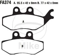 Brake pad for Rieju NKD 50 125 RS-2 50 125 RSS-3 50 125