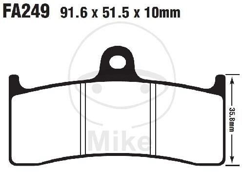 EBC Brake pads standard FA249