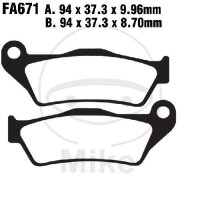 EBC Standard Semi Sintered Metal Brake Pads (V Series)...