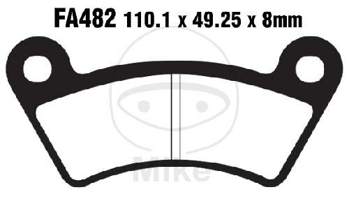 Set di pastiglie freno EBC Sinter R Off-Road FA482R
