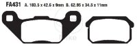 EBC Brake pad set Sinter R Off-Road FA431R