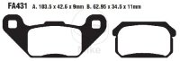 Set di pastiglie freno EBC Sinter R Off-Road FA431R