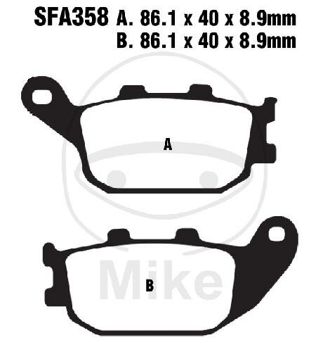 EBC SFA HH Scooter Sintered Brake Pads SFA358HH