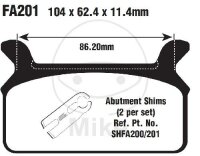 EBC Standard Semi Sintered Metal Brake Pads (V Series)...