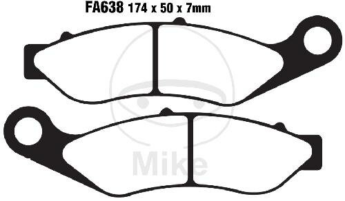 EBC Brake pad set Sinter HH FA638HH