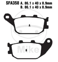 EBC Scooter brake pad set organic SFA358