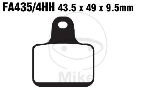 Brake pad Sinter HH EBC for MV Agusta F4 1000 312R 2008