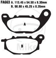 EBC Brake pad set Sinter HH FA663HH