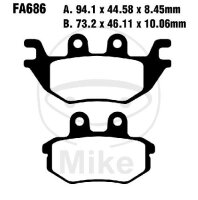 Set di pastiglie freno EBC Sinter R Off-Road FA686R