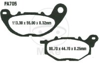 Jeu de plaquettes de frein organiques EBC Scooter SFA705