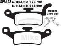 EBC Brake pad set Carbon Scooter SFAC492