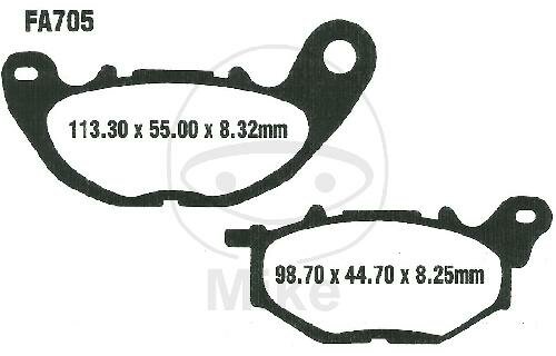 EBC SFA HH Scooter Sintered Brake Pads SFA705HH