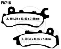 Pastiglie freno EBC StandardFA716