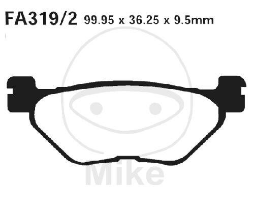Pastiglie freno EBC standard FA319/2