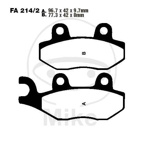 Plaquette de frein pour Hyosung MS3 250 Triumph 800 865 900 955 1050 1200