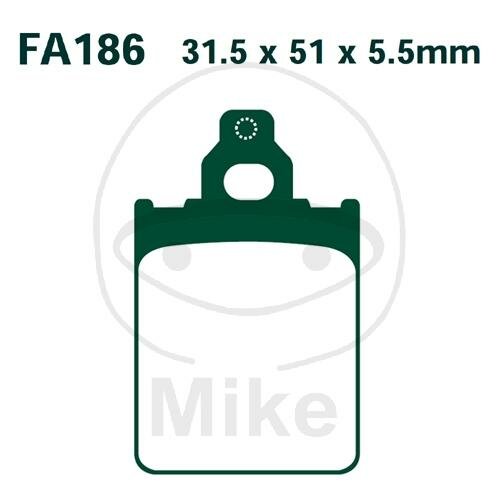EBC Brake pad set Carbon Scooter SFAC186