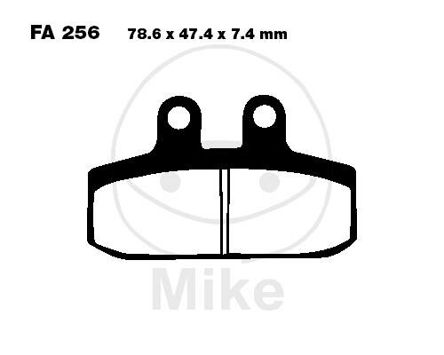 EBC Brake pad set Carbon Scooter SFAC256