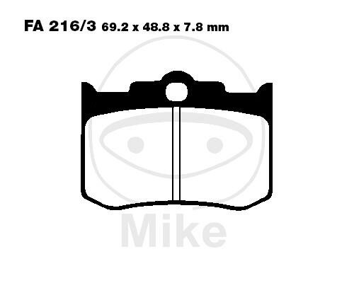 EBC Brake pad set Sinter HH FA216/3HH