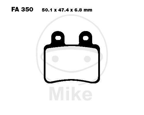 Brake pad carbon for Derbi 125 150 250 Italjet 50 100 125 Peugeot 50 125 150 250 400 Rieju 50