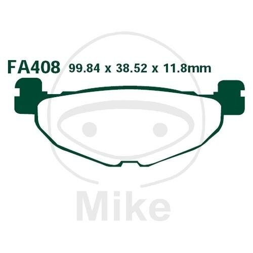 EBC Brake pad set Carbon Scooter SFAC408