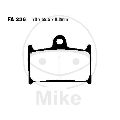 Pastiglie freno EBC standard FA236