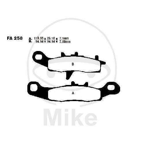 EBC Brake pad set Sinter R Off-Road FA258R