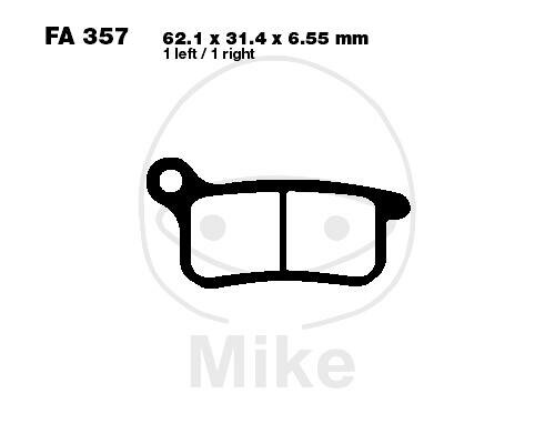 EBC Brake pad set Sinter R Off-Road FA357R